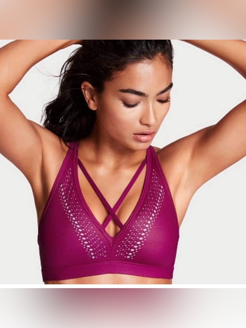 Victoria secret Strappy Wireless Bralette in Deep Magenta